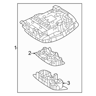 Mercedes-Benz OE - Overhead Console (167.359 Body Code / 167.361 Body Code / 167.389 Body Code)