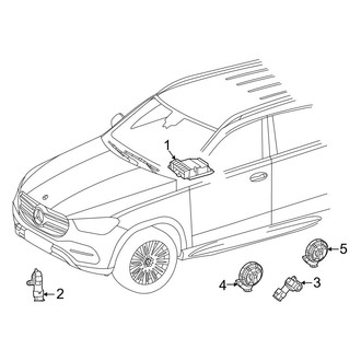 Mercedes-Benz OE - Restraint Systems - Air Bag Components (Module & Sensors), (167.359 Body Code / 167.361 Body Code / 167.389 Body Code)