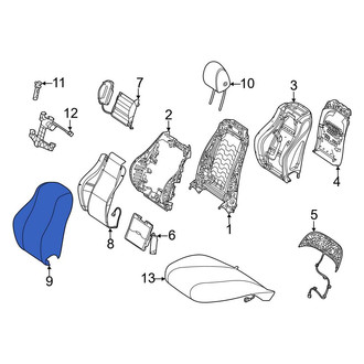Mercedes-Benz OE - Front Left Seat Back Cushion Cover