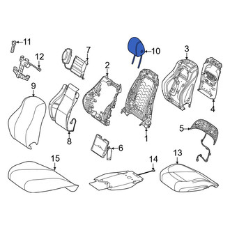 Mercedes-Benz OE - Front Left Headrest