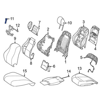 Mercedes-Benz OE - Front Right Headrest Guide