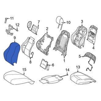 Mercedes-Benz OE - Center Left Outer Seat Back Cushion Cover