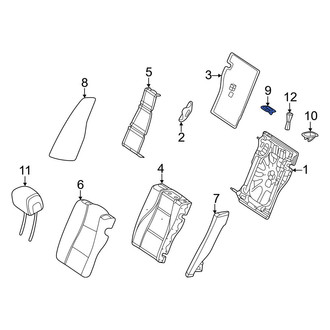 Mercedes-Benz OE - Rear Left Seat Belt Guide