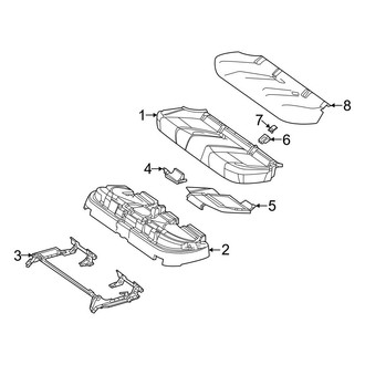 Mercedes-Benz OE - Seats & Tracks - Rear Seat Components (Lower Components), (Sport Utility Coupe)
