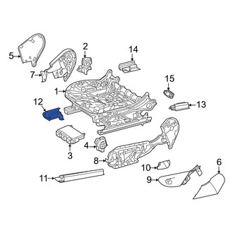 Mercedes-Benz OE - Front Right Inner Seat Track Cover