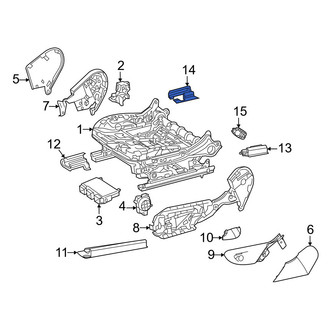 Mercedes-Benz OE - Rear Right Inner Seat Track Cover
