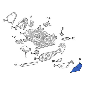 Mercedes-Benz OE - Front Right Outer Seat Back Recliner Adjustment Mechanism Cover