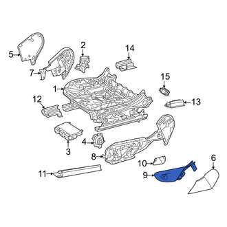 Mercedes-Benz OE - Front Left Seat Trim Panel