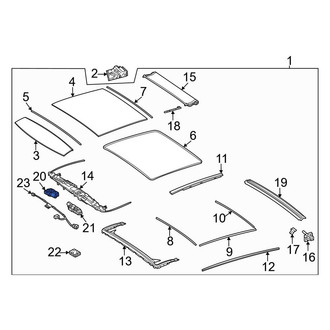 Mercedes-Benz OE - Sunroof Motor