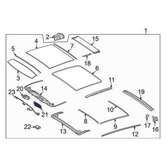 Mercedes-Benz OE - Sunroof Motor