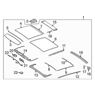 Mercedes-Benz OE - Sunroof Assembly