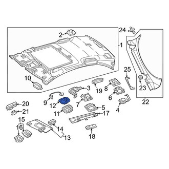 Mercedes-Benz OE - Left Speaker Cover Bracket