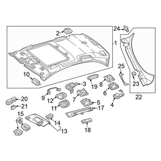 Mercedes-Benz OE - Roof - Interior Trim (Sport Utility Coupe)