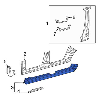 Mercedes-Benz OE - Right Rocker Panel Reinforcement