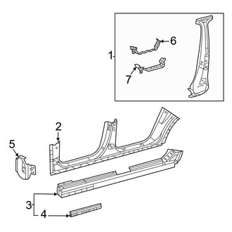 Mercedes-Benz OE - Pillars, Rocker & Floor - Center Pillar & Rocker (Sport Utility Coupe)
