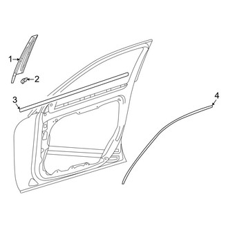 Mercedes-Benz OE - Front Door - Exterior Trim (Sport Utility Coupe)