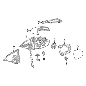 Mercedes-Benz OE - Front Door - Outside Mirrors (Sport Utility Coupe)