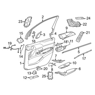 Mercedes-Benz OE - Front Door - Interior Trim