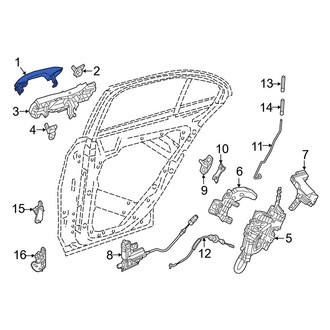 Mercedes-Benz OE - Front Right Outer Exterior Door Handle
