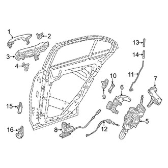 Mercedes-Benz OE - Rear Door - Lock & Hardware (Sport Utility Coupe)
