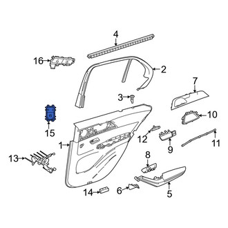 Mercedes-Benz OE - Rear Door Window Switch