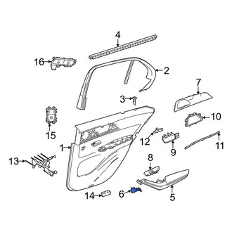 Mercedes-Benz OE - Rear Left Door Panel Insert