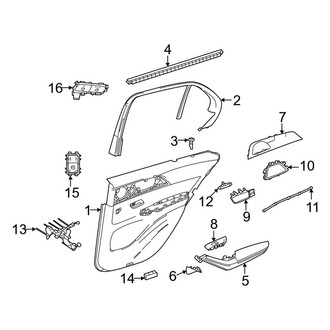 Mercedes-Benz OE - Rear Door - Interior Trim (Sport Utility Coupe)
