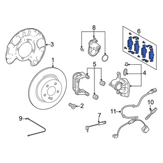 Mercedes-Benz OE - Rear Disc Brake Pad Set