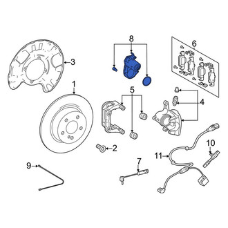 Mercedes-Benz OE - Rear Parking Brake Actuator
