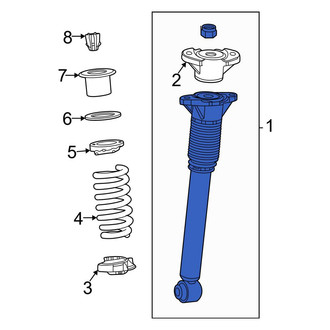 Mercedes-Benz OE - Rear Left Suspension Shock Absorber