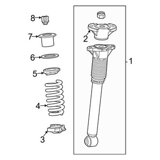 Mercedes-Benz OE - Rear Suspension - Struts & Components (W/O Air Suspension), (Sport Utility Coupe)