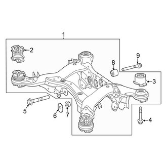 Mercedes-Benz OE - Rear Suspension - Suspension Mounting