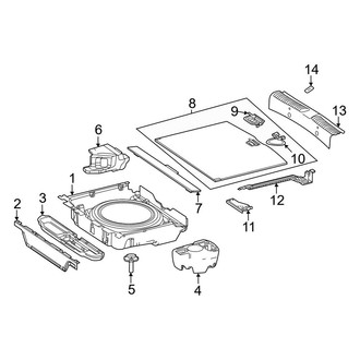 Mercedes-Benz OE - Rear Body & Floor - Interior Trim (Floor Trim), (167.359 Body Code / 167.361 Body Code / 167.389 Body Code)