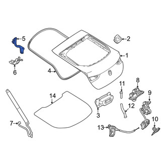 Mercedes-Benz OE - Rear Left Liftgate Hinge