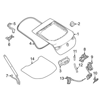 Mercedes-Benz OE - Lift Gate - Gate & Hardware