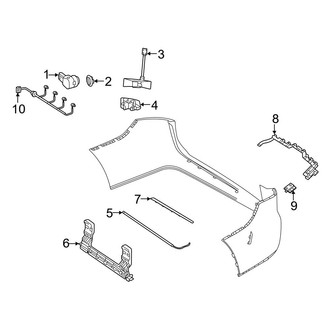 Mercedes-Benz OE - Rear Bumper - Electrical Components (167.359 Body Code / 167.361 Body Code / 167.389 Body Code)