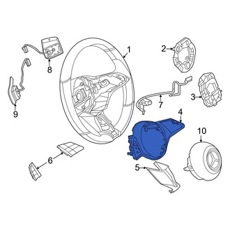 Mercedes-Benz OE - Upper Steering Wheel Trim