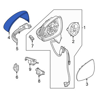 Mercedes-Benz OE - Front Left Door Mirror Cover