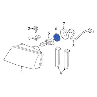 Mercury OE - Headlight Bulb Clip