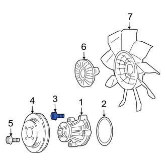 Mercury OE - Engine Water Pump Bolt