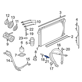 Mercury OE - A/C Service Valve Core