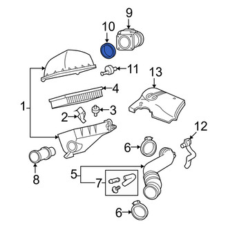 Mercury OE - Fuel Injection Air Flow Meter Gasket & O-Ring
