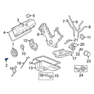 Mercury OE - Engine Crankshaft Pulley Bolt