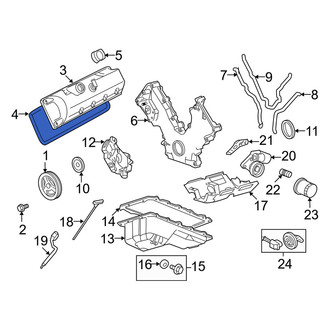 Mercury OE - Left Engine Valve Cover Gasket