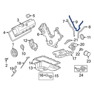 Mercury OE - Left Engine Timing Cover Gasket