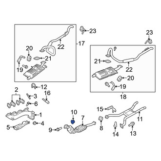 Mercury OE - Exhaust Flange Nut