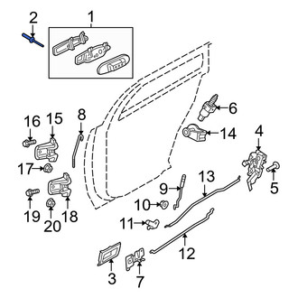 Mercury OE - Outer Exterior Door Handle Rivet
