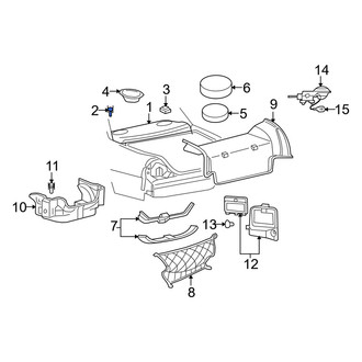 Mercury OE - Radiator Support Air Deflector Clip