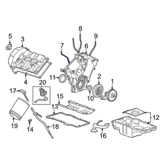 Mercury OE - Right Engine Timing Cover Gasket