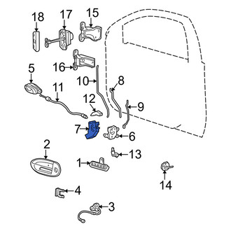 Mercury OE - Rear Right Door Lock Actuator Motor